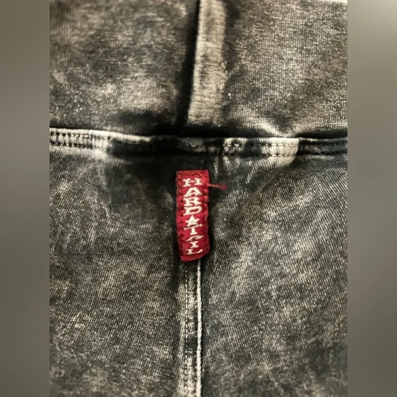 Hard Tail Forever Mineral Acid Wash Hippie Chick Flare Bell Bottom Leggings - Picture 5 of 12